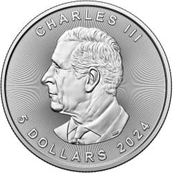 Stříbrná mince 1 Oz Maple Leaf 2024