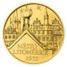 Zlatá mince 5000 Kč 1/2 Oz Městská památková rezervace Litoměřice 2022 BK