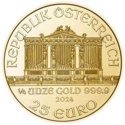 Zlatá mince 1/4 Oz Wiener Philharmoniker různé roky
