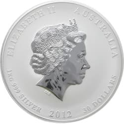 Stříbrná mince 1 Kg Lunar Series II Year of the Dragon 2012