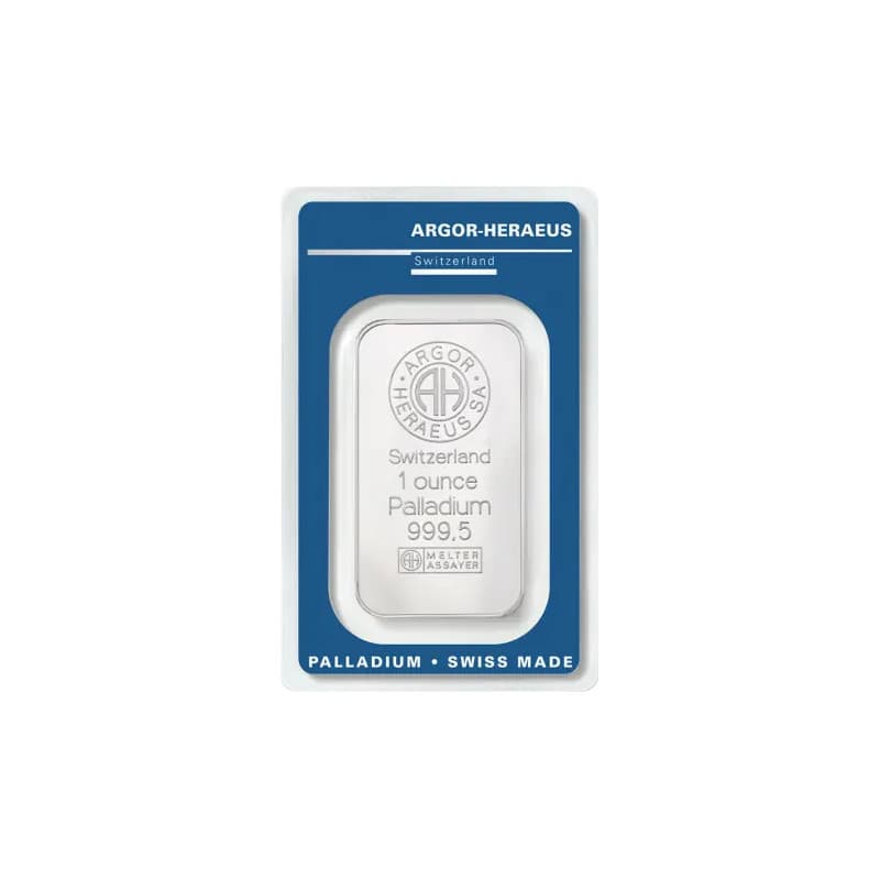 Palladiový slitek 1 Oz  Argor Heraeus