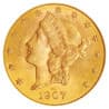 Zlatá mince 20 Dollar Double Eagle Liberty Head různé roky