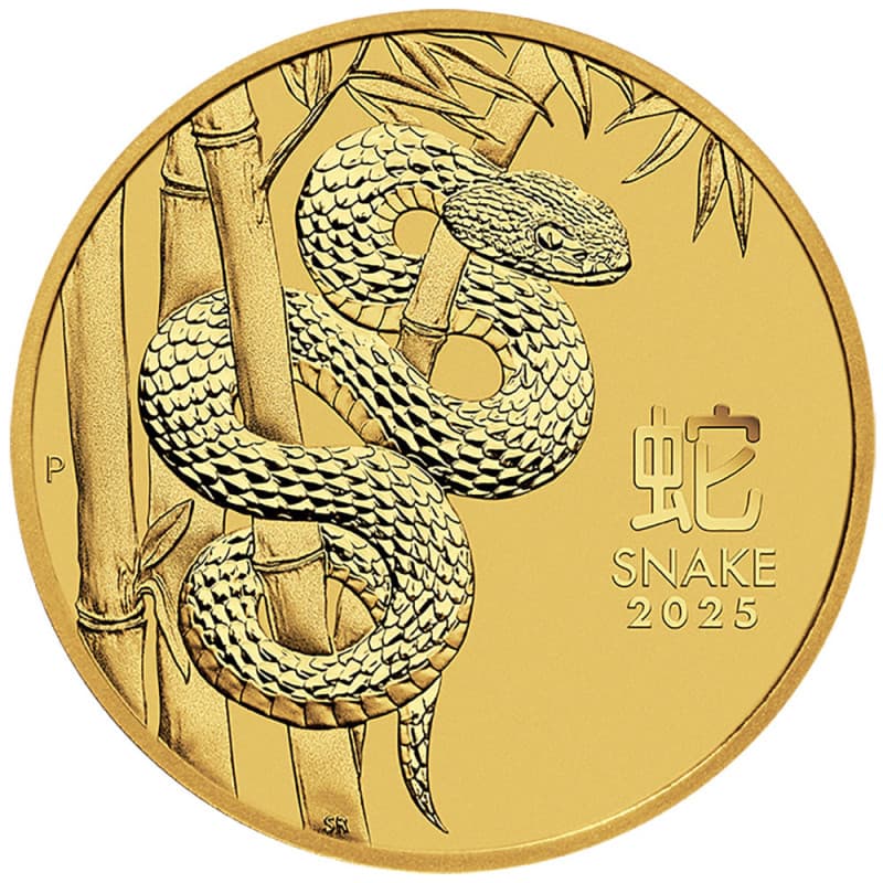 Zlatá mince 1/4 Oz Lunar Series III Year of the Snake 2025