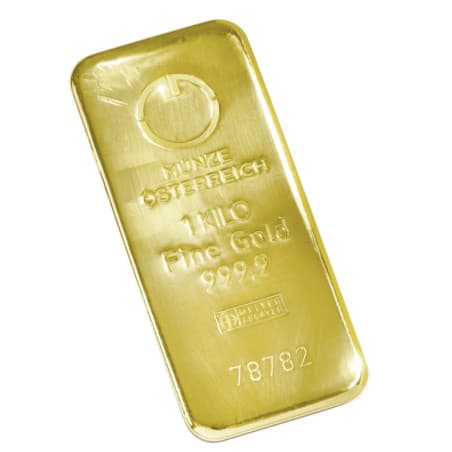 Zlatý slitek 1 Kg Münze Österreich