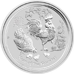 Stříbrná mince 1 Oz Lunar Series II Year of the Rooster 2017