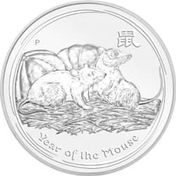 Stříbrná mince 1 Oz Lunar Series II Year of the Mouse 2008