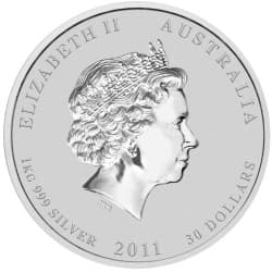 Stříbrná mince 1 Kg Lunar Series II Year of the Rabbit 2011