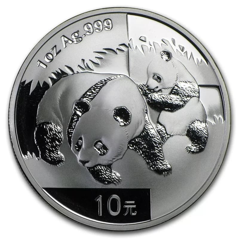 Stříbrná mince 1 Oz China Panda 2008