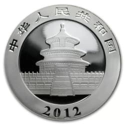 Stříbrná mince 1 Oz China Panda 2012