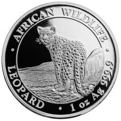 Stříbrná mince 1 Oz African Wildlife Leopard 2018