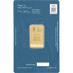 Zlatý slitek 10 g Britannia