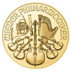 Zlatá mince 1/2 Oz Wiener Philharmoniker různé roky