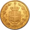 Zlatá mince 20 Lira Itálie Umberto I různé roky (1879-1897)