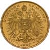 Zlatá mince 10 Korun Františka Josefa I. různé roky (1892-1911)