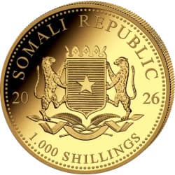 Zlatá mince 1 Oz African Wildlife Elephant 2026
