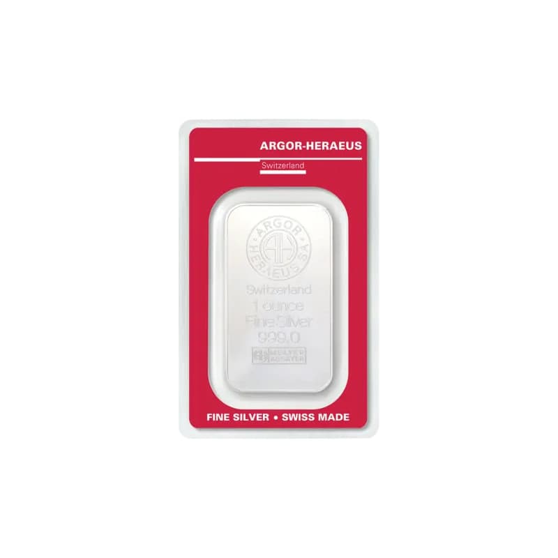 Stříbrný slitek 1 Oz Argor Heraeus