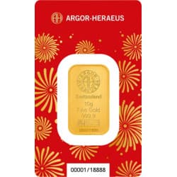 Zlatý slitek 10 g Argor Heraeus Lunar Series III Year of the Horse 2026