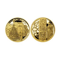 Zlatá mince 1/2 Oz 5000 Kč Městská památková rezervace Olomouc 2024 Proof