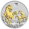 Stříbrná mince 1 Oz Lunar Series III Year of the Horse 2026 Zlaceno