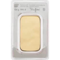 Zlatý slitek 100 g Münze Österreich