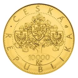 Zlatá mince 1 Oz 10 000 Kč 100. výročí vzniku Československa 2018 Standard