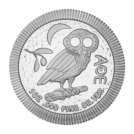 Stříbrná mince 1 Oz Sova z Athén různé roky