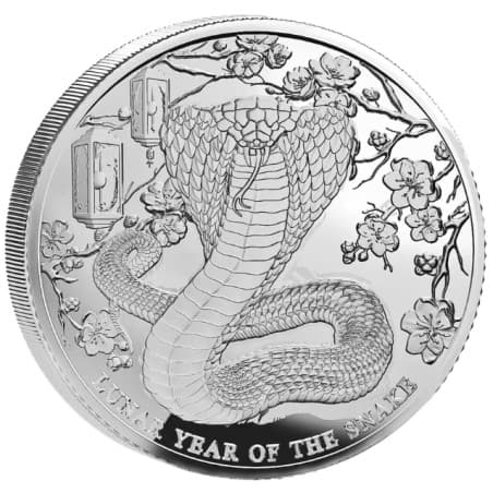 Stříbrná mince 1 Oz Pitcairn Island Lunar Year of the Snake 2025