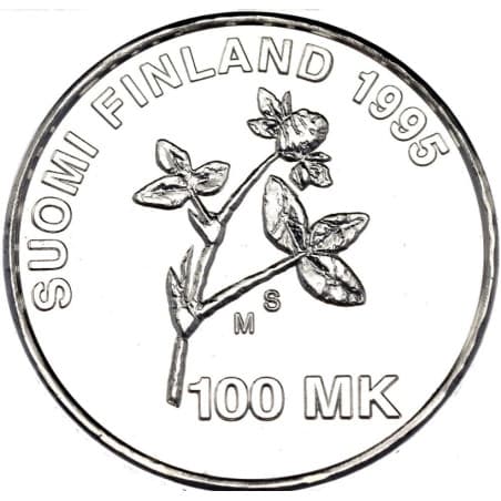 Stříbrná mince 100 Markkaa Artturi Ilmari Virtanen - 1995 Proof