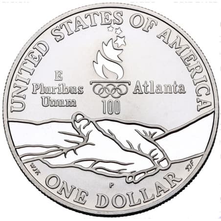 Stříbrná mince 1 Dollar Atlanta Olympics - Track and Field - 1995 Proof