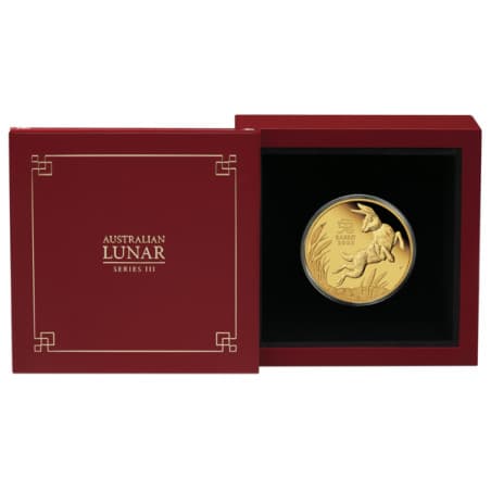 Zlatá mince 1 Oz Lunar Series III Year of the Rabbit 2023 Proof