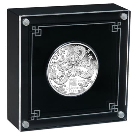 Stříbrná mince 1 Oz Lunar Series III Year of the Dragon 2024 Proof