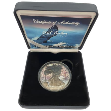 Stříbrná mince 1 Oz American Eagle Four Seasons Series Winter 2022
