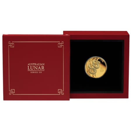 Zlatá mince 1/4 Oz Lunar Series III Year of the Snake 2025 Proof